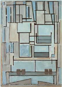 Composition No. VI; Composition 9; Blue Facade by Piet Mondrian